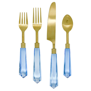 Turquoise Acrylic Flatware Set from Laura Park Designs