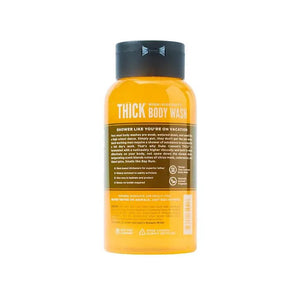 THICK Body Wash Bay Rum back label