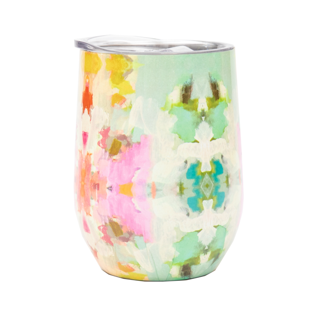 Giverny Wine Tumbler with plastic lid