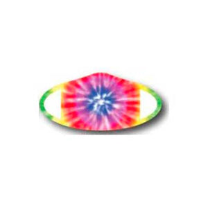Deco Mask Tie-Dye multi-color face covering stretches for snug fit