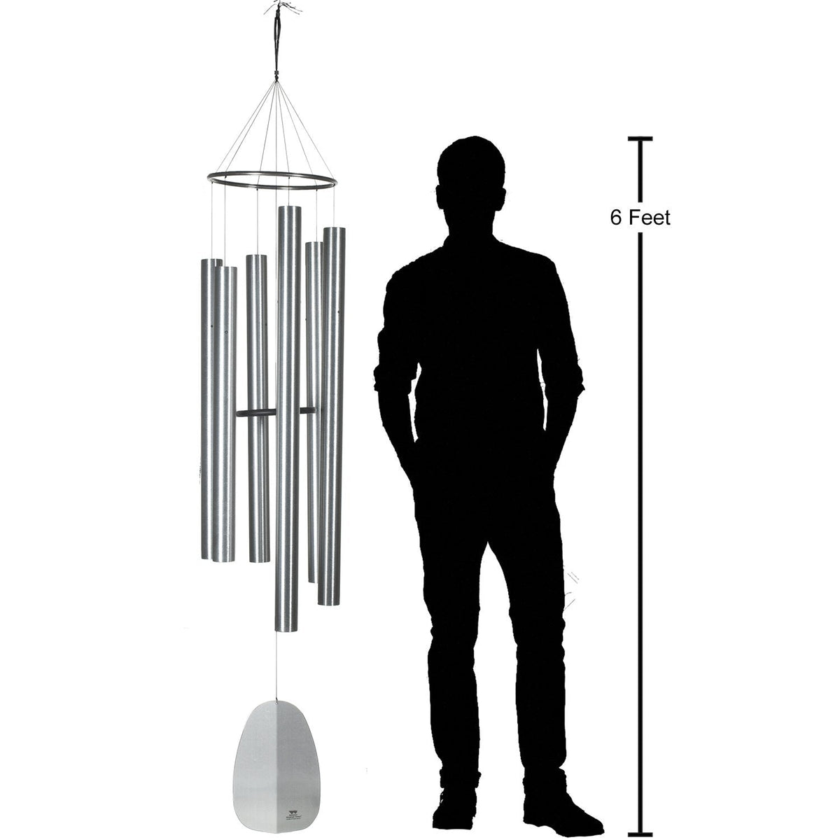 Windsinger Chimes of King David™ - Silver proportional hanging reference