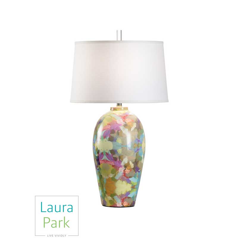 Indigo Girl II Lamp from Laura Park Designs in a variety of abstract colors