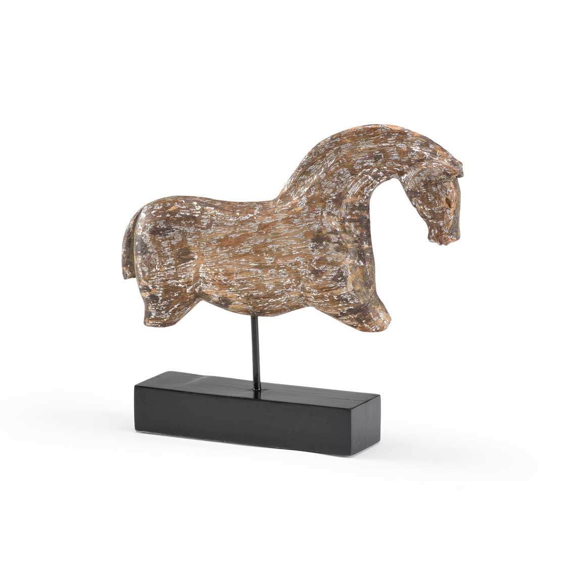 Footless Horse Sculpture Wildwood Home Hand-Carved