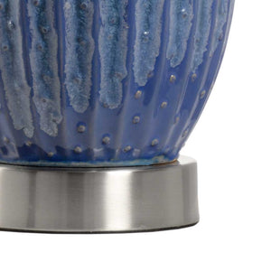 Maui Table Lamp Blue and Green Glaze Product Image Wildwood Base