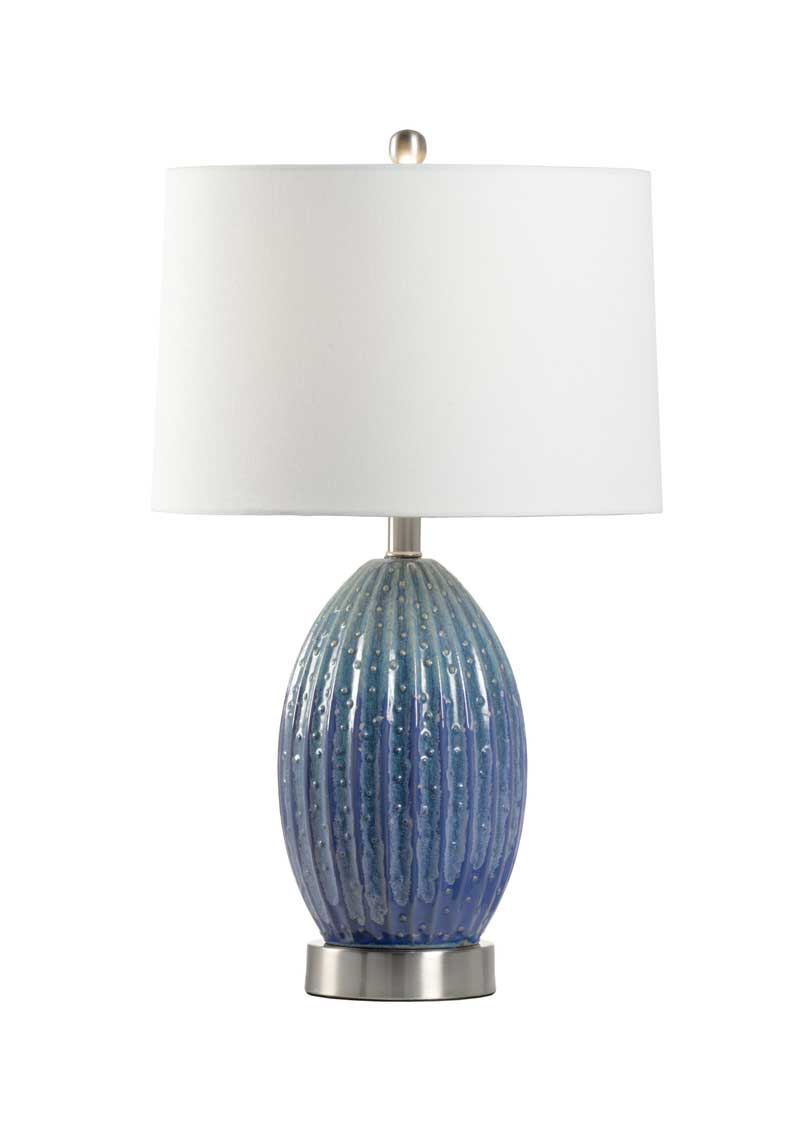Maui Table Lamp Blue and Green Glaze Product Image Wildwood