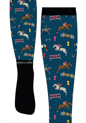 Dreamers & Schemers All Pony Equestrian Pair & A Spare equestrian boot socks are colorful and fun