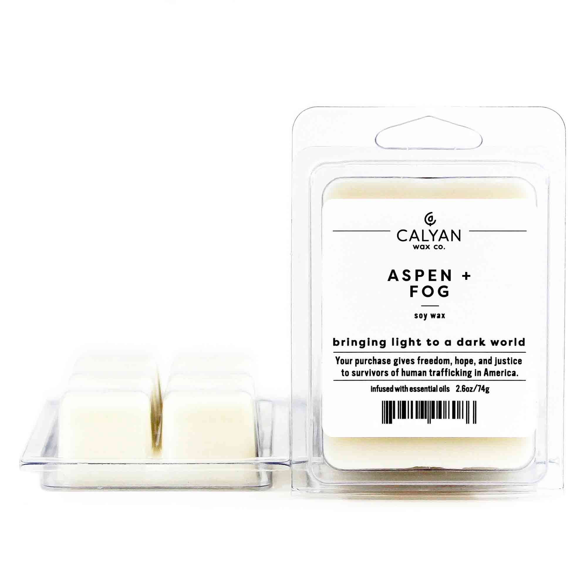 Wax Melts Package of 6 cubes Aspen + Fog Scent Calyan Wax Co.