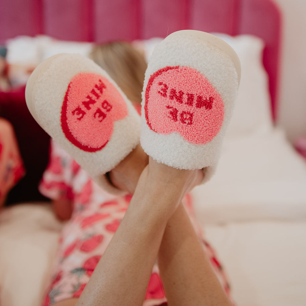 &quot;Be Mine&quot; Candy Slippers