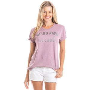 Being Kind Is Cool women's t-shirt orchid from Katydid