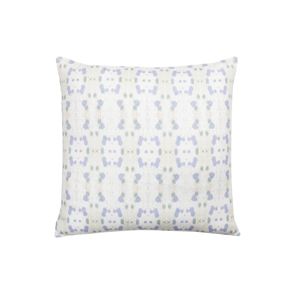 Cheetah Lavender Linen Pillow 22&quot; square