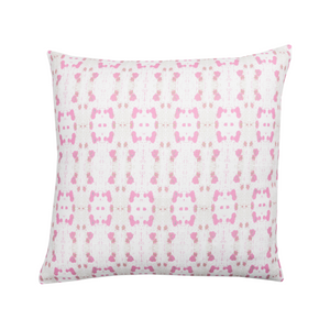 Cheetah Pink Linen Pillow 26" square