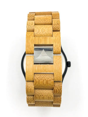 Limited Edition multi-colored bamboo watch from Everwood stainless steel clasp