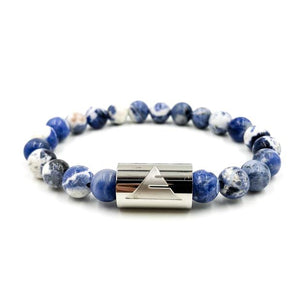 Blue Sodalite beaded bracelet in the Rocky Stone collection from Everwood