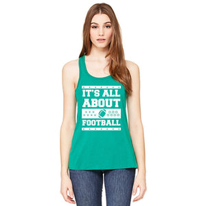 It's All About Football Women's Tank Top in green from Katydid