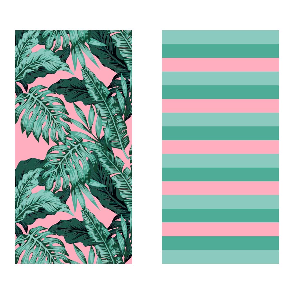 Tropical Leaves Quick Dry Towel