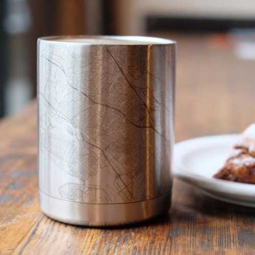 Engraved Insulated Map Cup - Plano, TX