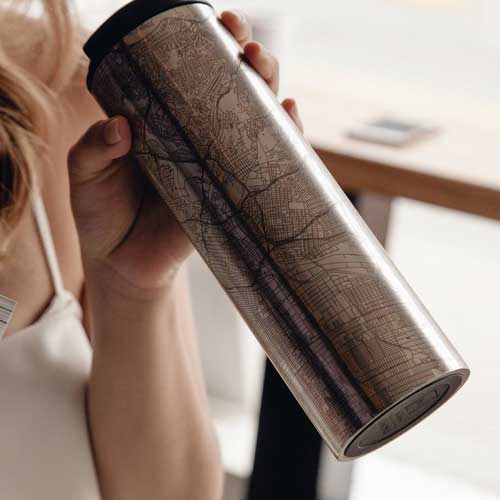 Engraved Map Tumbler - Plano