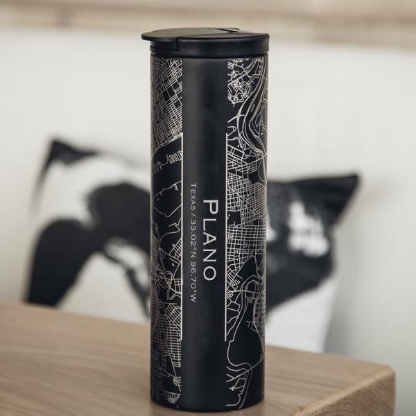 Pick Your City Matte Black Map Tumbler