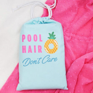 Pool Hair Don't Care Quick Dry Beach Towel has matching carry bag included
