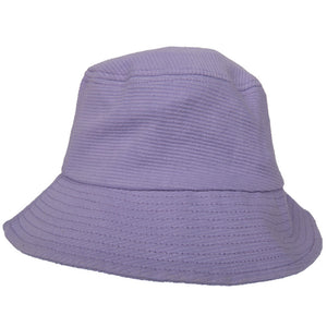 Purple Corded Bucket Hat